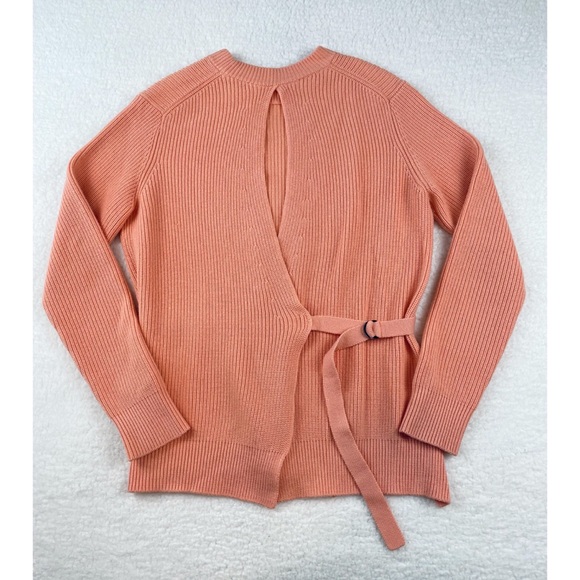 PROENZA SCHOULER • Coral Wool Cashmere Ribbed Knit Sweater - Picture 6 of 16